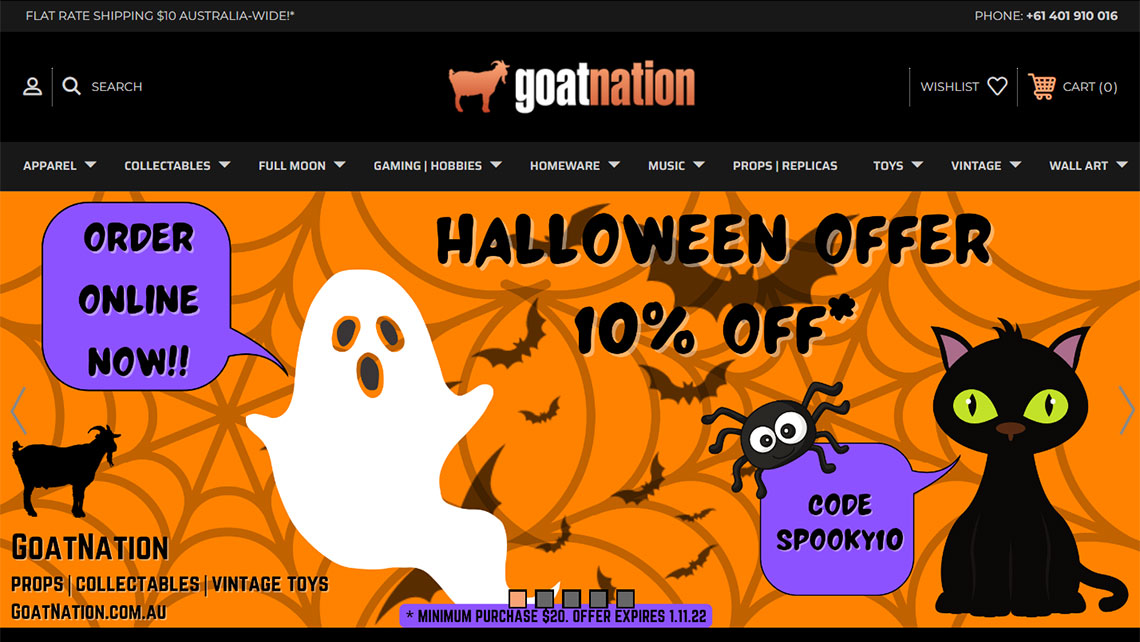 GoatNation website home page